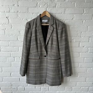 Calvin Klein plaid blazer